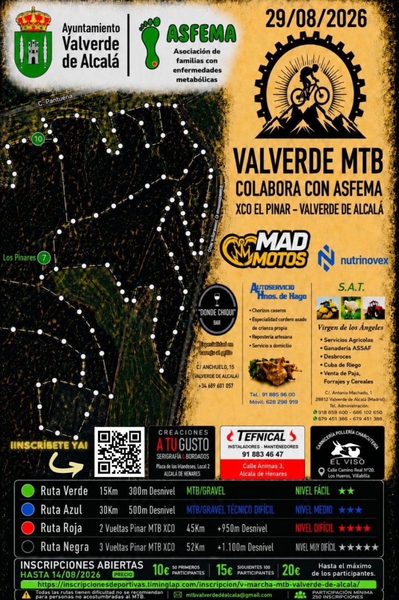 Cartel V Marcha MTB Valverde de Alcalá 2026